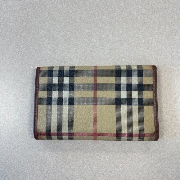 Burberry Vintage PVC & Leather Nova Check Compact Wallet - Preowned - Picture 8 of 15
